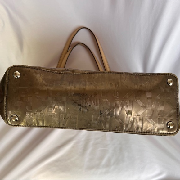 Vintage Michael Kors Large Purse Gold Metallic - Pre-owned - Picture 4 of 7